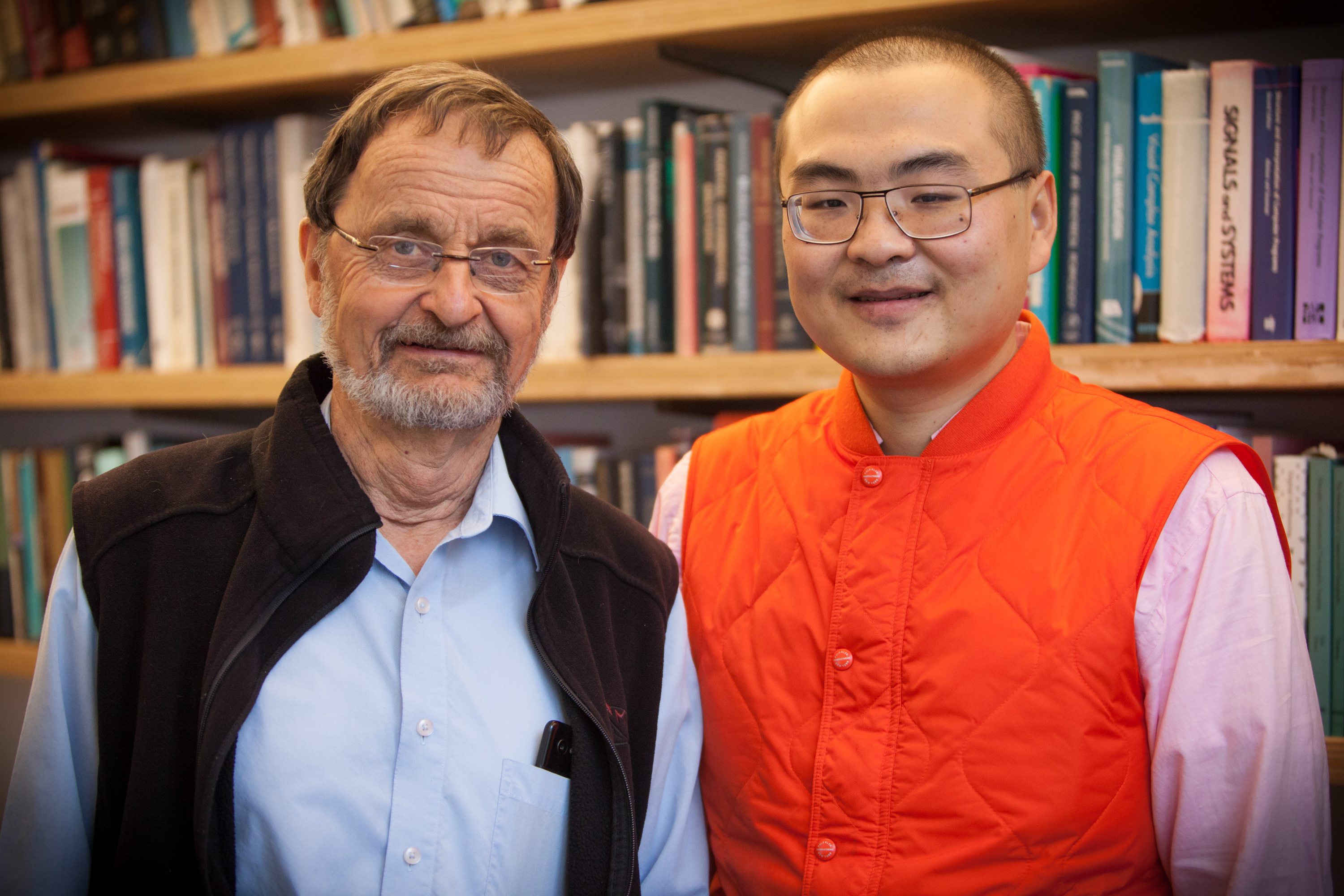 Professor Berthold Horn and postdoctoral associate Liang Wang