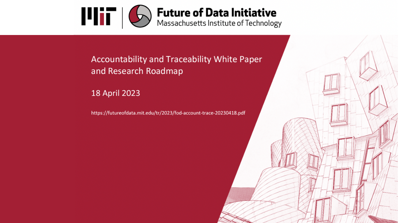 White paper on designing accountable, traceable systems to enable respectful handling of personal financial data.
