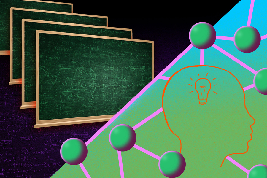 Researchers from MIT and elsewhere developed an algorithm that automatically and dynamically determines whether a machine learning to complete a task should try to mimic its teacher or explore on its own through trial-and-error. This algorithm enabled simulated student machines to learn tasks faster and more effectively than other techniques (Jose-Luis Olivares/MIT).