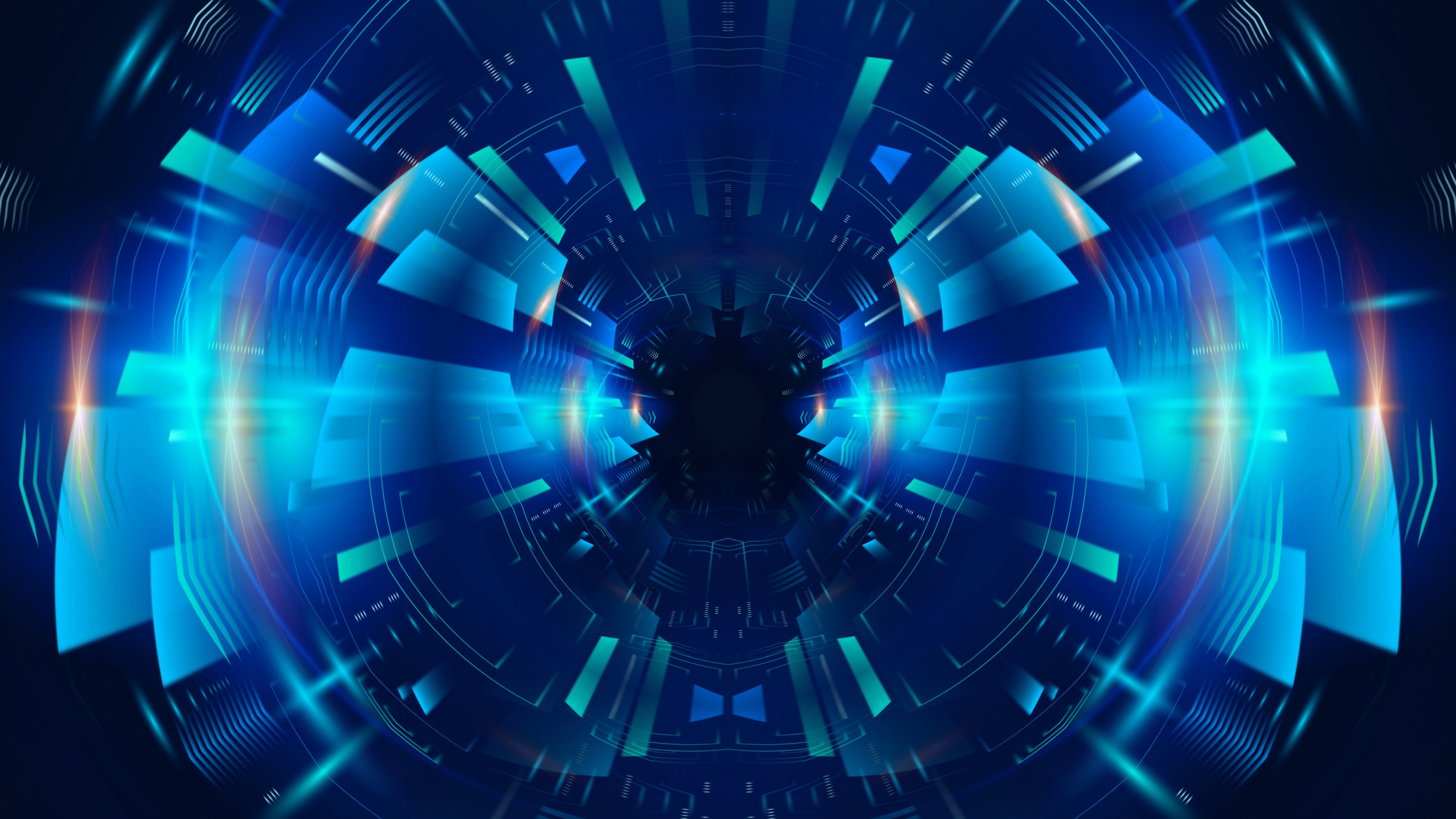 Blue panels representing an AI system (Credits: Pixabay).