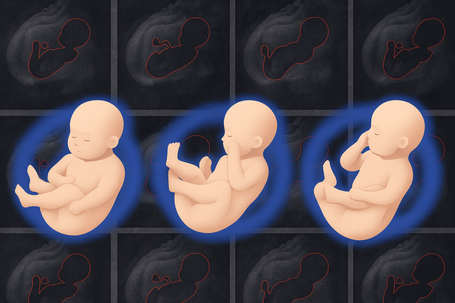 Fetal SMPL was trained on 20,000 MRI volumes to predict the location and size of a fetus and create sculpture-like 3D representations. The approach could enable doctors to precisely measure things like the size of a baby’s head and compare these metrics with healthy fetuses at the same age (Credits: Alex Shipps and Yingcheng Liu/MIT CSAIL).