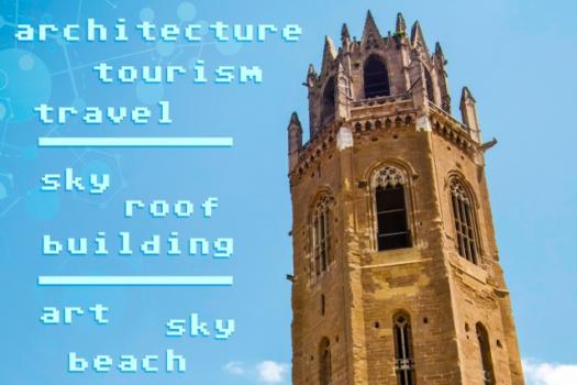 The system's training system was better at tagging this photo (“sky," “roof,” and “building”) than when it used conventional strategies (“art," “sky,” and "beach.)
The system's training system was better at tagging this photo (“sky," “roof,” and “building”) than when it used conventional strategies (“art," “sky,” and "beach.)