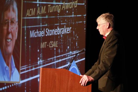 Stonebraker's work over the past four decades has helped spur the multi-billion-dollar big data industry.

Photo credit: Scott Sibley