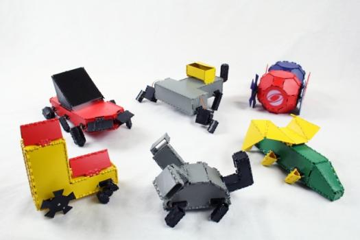 Interactive Robogami enables the fabrication of a wide range of robot designs.