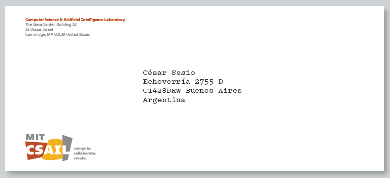 CSAIL Envelope