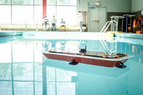 Researchers from MIT’s Computer Science and Artificial Intelligence Laboratory (CSAIL) and the Senseable City Lab have designed a fleet of autonomous boats that offer high maneuverability and precise control. The boats can also be rapidly 3-D printed using a low-cost printer, making mass manufacturing more feasible. The boats could be used to taxi people around and to deliver goods, easing street traffic, or even perform city services overnight, instead of during busy daylight hours.